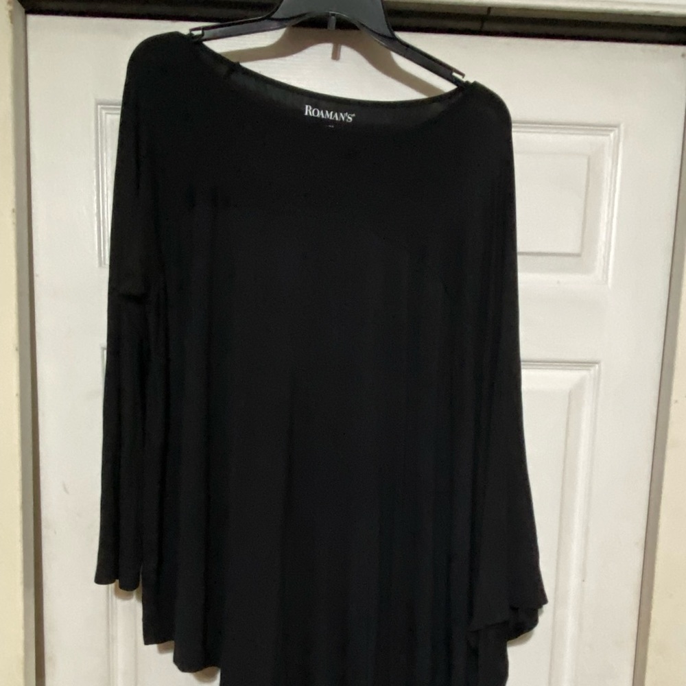 Drape shoulder knit top